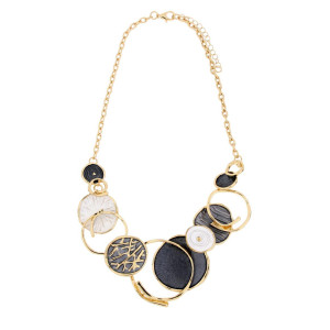 COLLANA ARMONIA CM 42+5 IN OTTONE MM 42