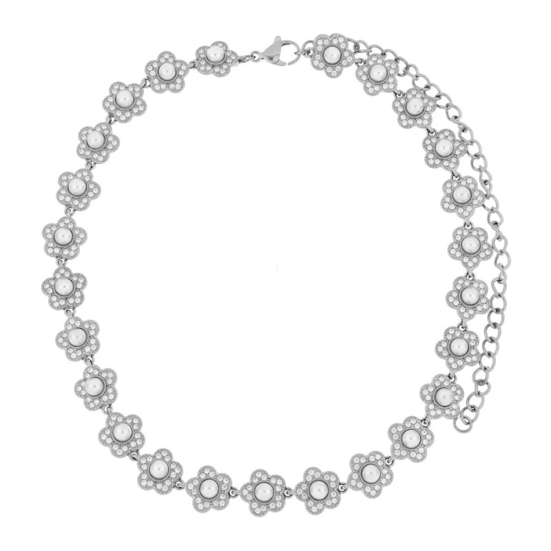 COLLANA ALETHEA CM 30+12 IN ACCIAIO