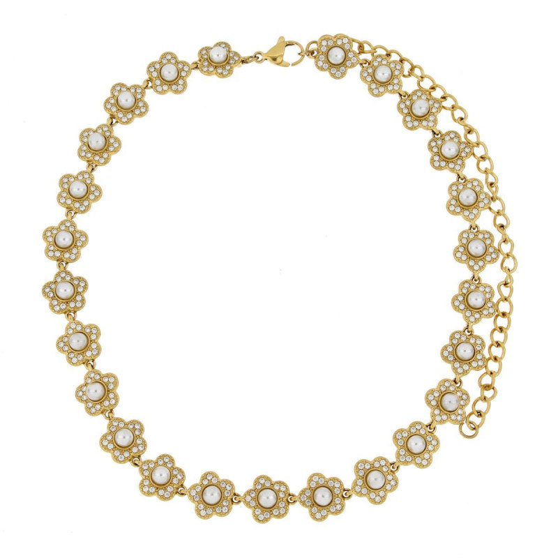 COLLANA ALETHEA CM 30+12 IN ACCIAIO