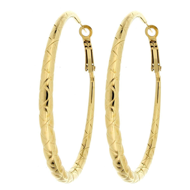 ORECCHINI CIRCE MM 62 IN ACCIAIO