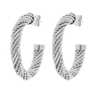 ORECCHINI CIRCE MM 35 IN ACCIAIO