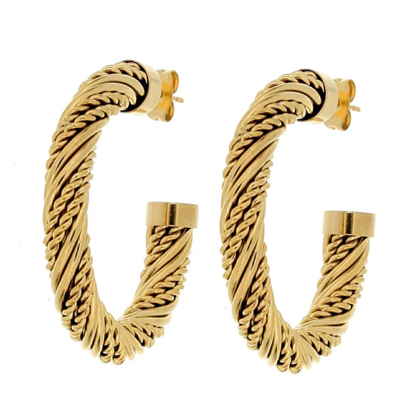 ORECCHINI CIRCE MM 35 IN ACCIAIO