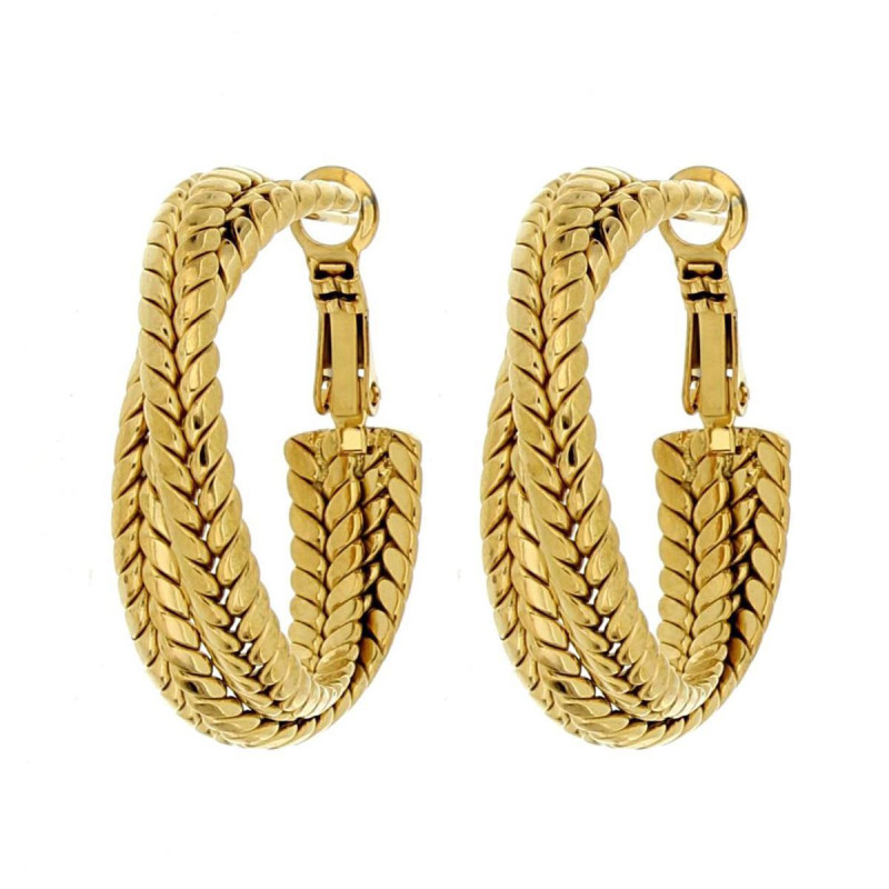ORECCHINI CIRCE MM 31 IN ACCIAIO