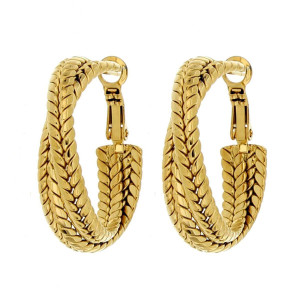 ORECCHINI CIRCE MM 31 IN ACCIAIO