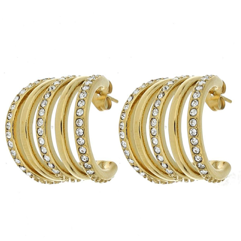 ORECCHINI CIRCE MM 21 IN ACCIAIO