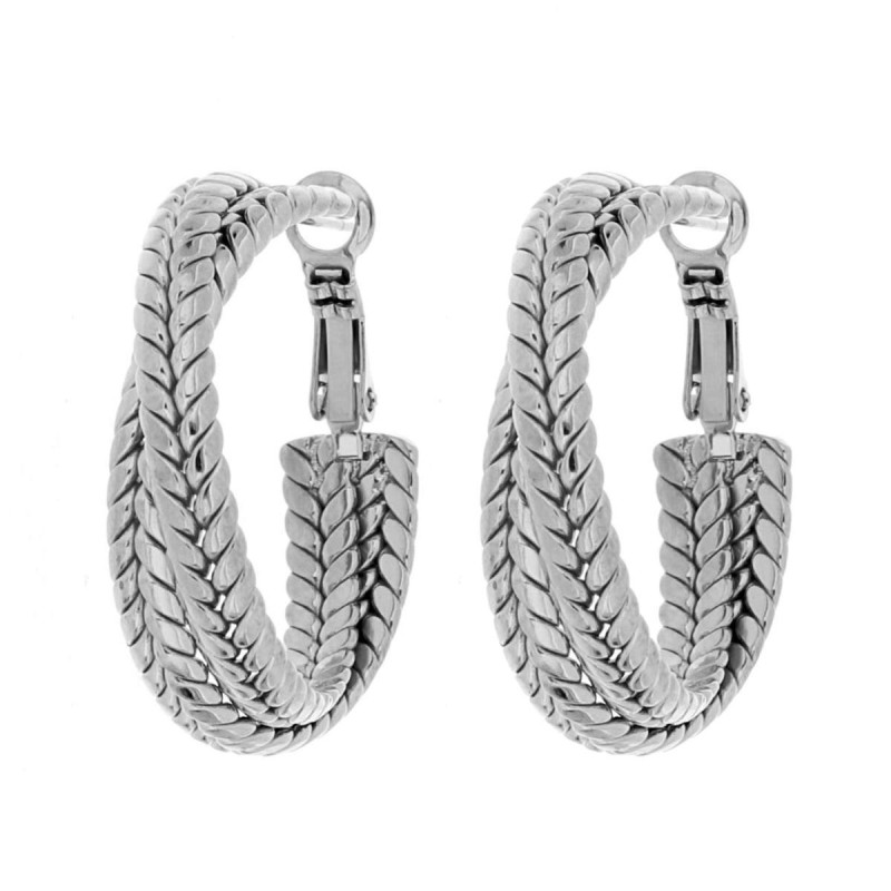 ORECCHINI CIRCE MM 31 IN ACCIAIO