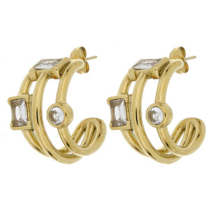 ORECCHINI CIRCE MM 25 IN ACCIAIO