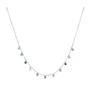 COLLANA SAMYRA IN ACCIAIO CM 30+9
