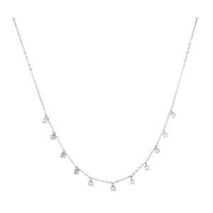 COLLANA SAMYRA IN ACCIAIO CM 30+9