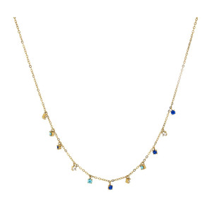 COLLANA SAMYRA IN ACCIAIO CM 30+9