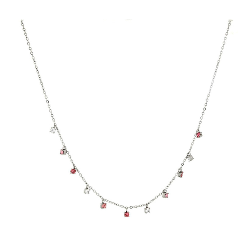 COLLANA SAMYRA IN ACCIAIO CM 30+9