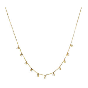 COLLANA SAMYRA IN ACCIAIO CM 30+9