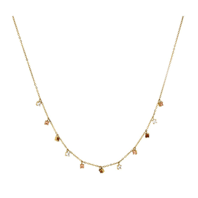 COLLANA SAMYRA IN ACCIAIO CM 30+9