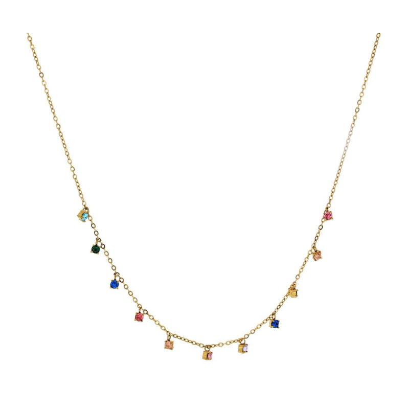 COLLANA SAMYRA IN ACCIAIO CM 30+9