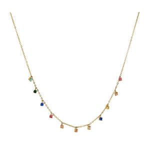 COLLANA SAMYRA IN ACCIAIO CM 30+9