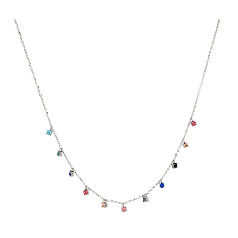COLLANA SAMYRA IN ACCIAIO CM 30+9