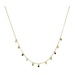 COLLANA SAMYRA IN ACCIAIO CM 30+9
