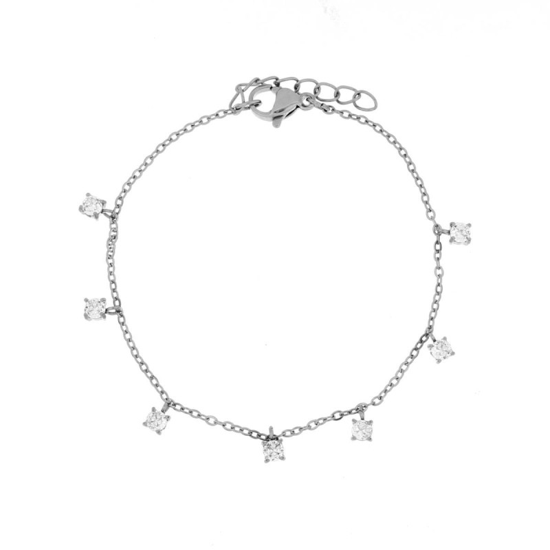 BRACCIALE SAMYRA IN ACCIAIO CM 15+3