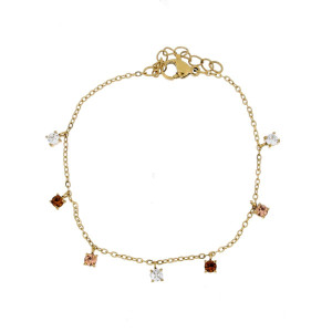 BRACCIALE SAMYRA IN ACCIAIO CM 15+3