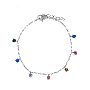 BRACCIALE SAMYRA IN ACCIAIO CM 15+3