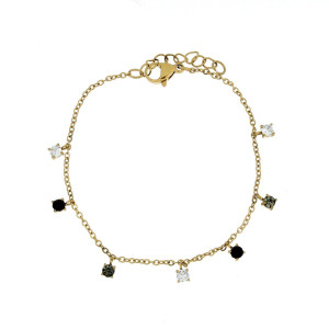 BRACCIALE SAMYRA IN ACCIAIO CM 15+3