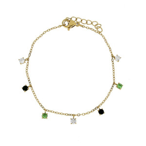 BRACCIALE SAMYRA IN ACCIAIO CM 15+3