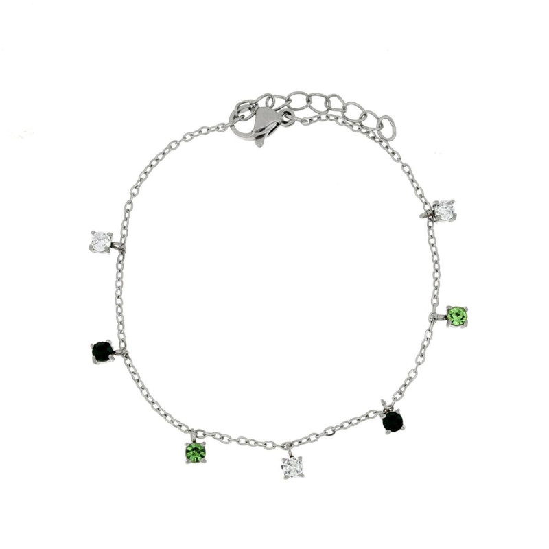 BRACCIALE SAMYRA IN ACCIAIO CM 15+3