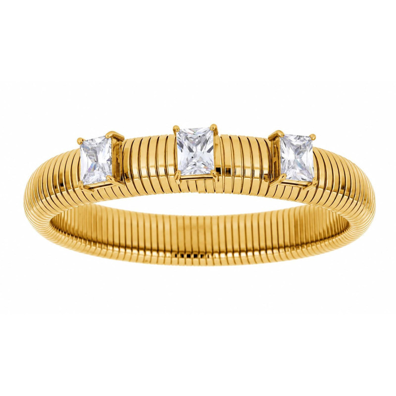 BRACCIALE KAYRO IN ACCIAIO ZIRCONE MM 11X8