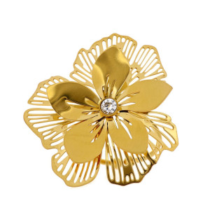 ANELLO "KYRA" MM 33 IN ACCIAIO