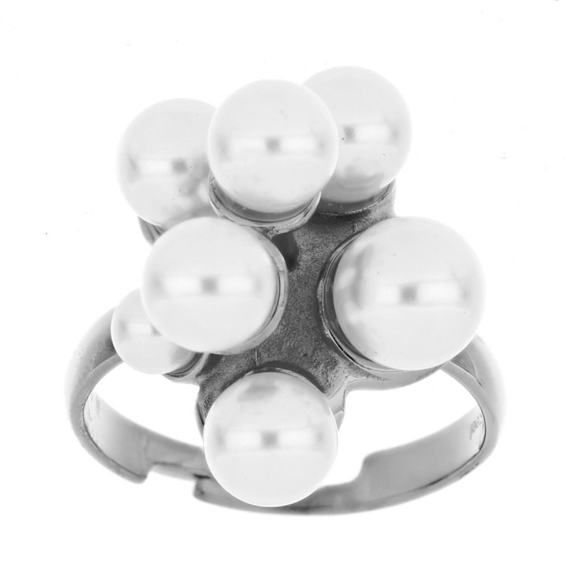 ANELLO KAYRO IN ACCIAIO ZIRCONE