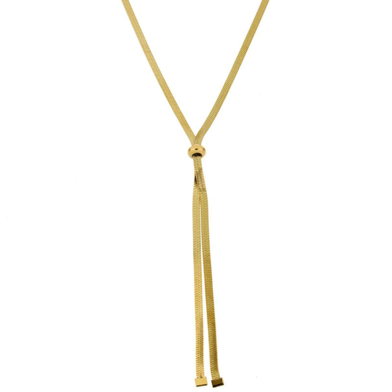COLLANA CM 43+5 SNAKE IN ACCIAIO