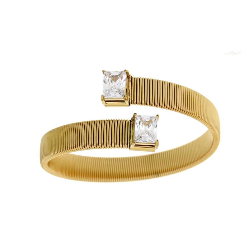 BRACCIALE KAYRO IN ACCIAIO ZIRCONE MM 11