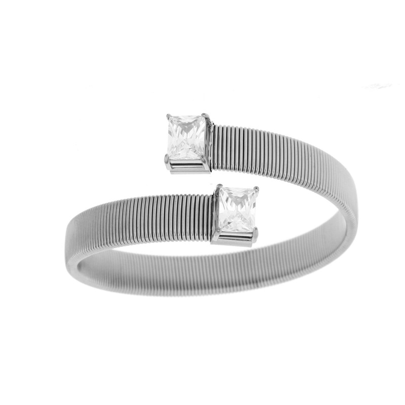 BRACCIALE KAYRO IN ACCIAIO ZIRCONE MM 11