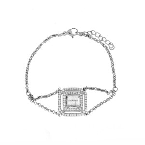BRACCIALE "KYRA" IN ACCIAIO CM 16+3