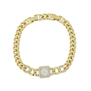 BRACCIALE "KYRA" IN ACCIAIO CM 16
