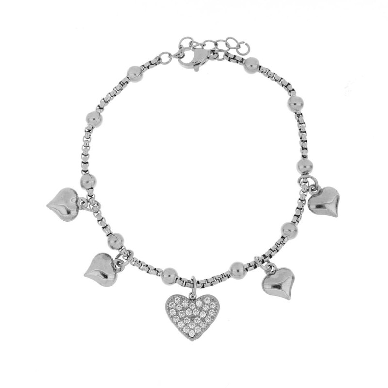 BRACCIALE ZAHIRA IN ACCIAIO CM 17+3