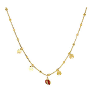 COLLANA ZAHIRA IN ACCIAIO CM 38+5
