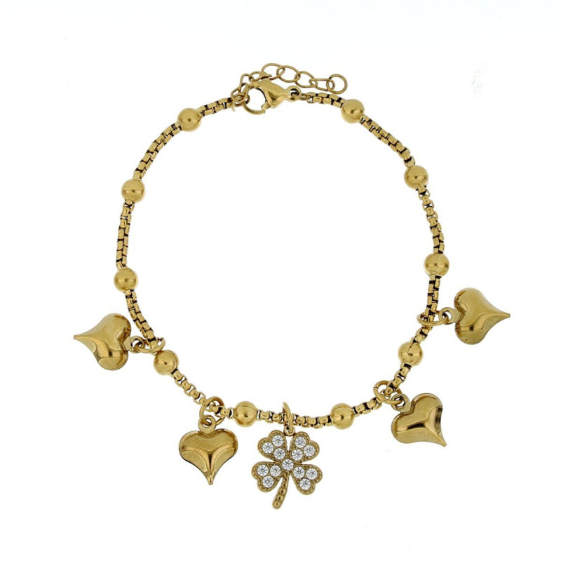 BRACCIALE ZAHIRA IN ACCIAIO CM 17+3