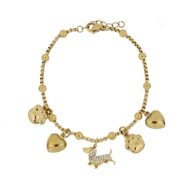 BRACCIALE ZAHIRA IN ACCIAIO CM 17+3