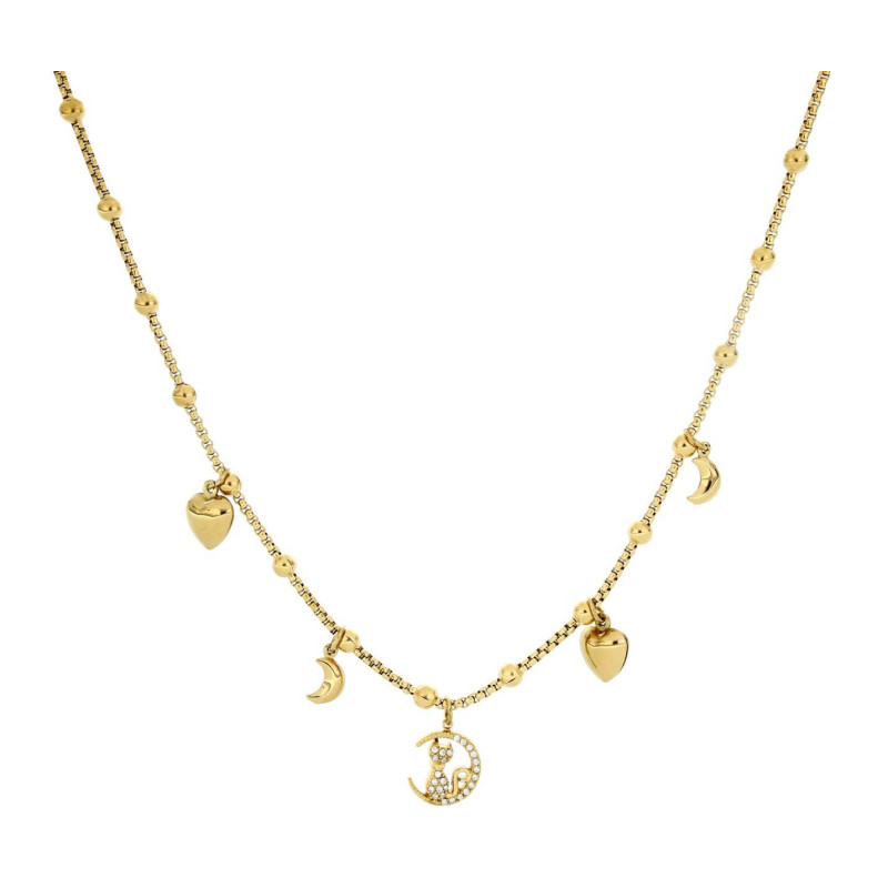 COLLANA ZAHIRA IN ACCIAIO CM 38+5