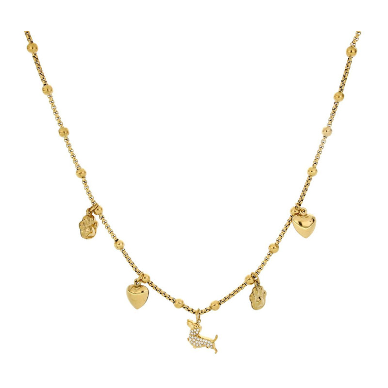 COLLANA ZAHIRA IN ACCIAIO CM 38+5