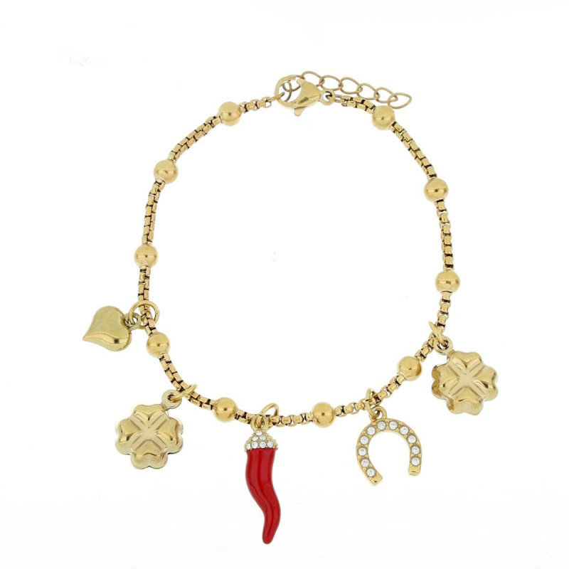 BRACCIALE ZAHIRA IN ACCIAIO CM 17+3