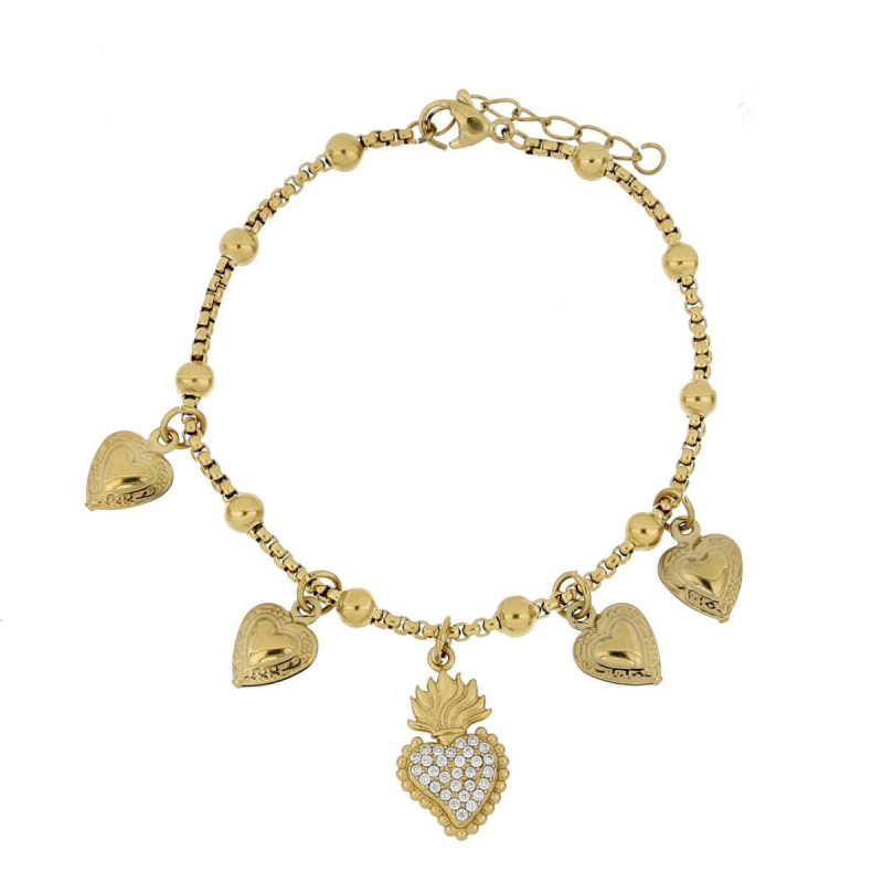BRACCIALE ZAHIRA IN ACCIAIO CM 17+3