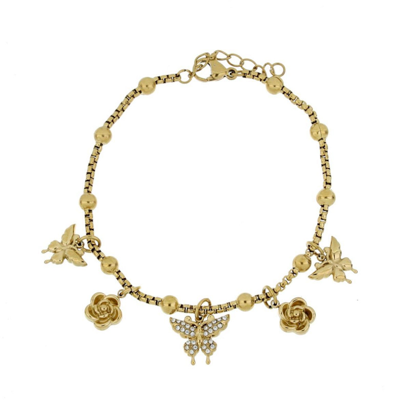 BRACCIALE ZAHIRA IN ACCIAIO CM 17+3
