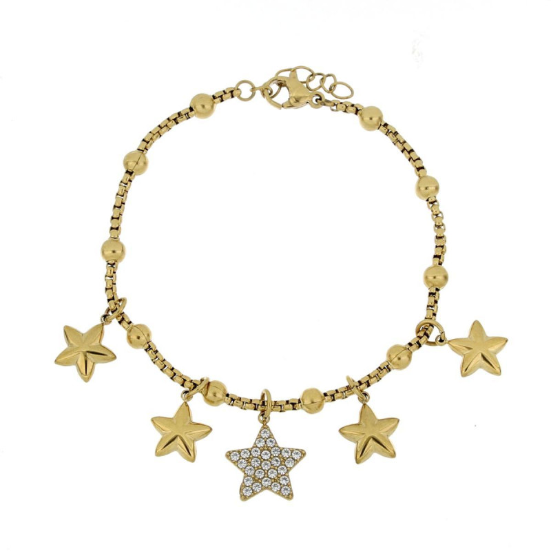 BRACCIALE ZAHIRA IN ACCIAIO CM 17+3