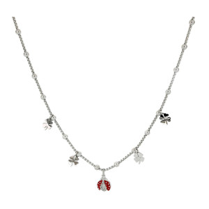 COLLANA ZAHIRA IN ACCIAIO CM 38+5