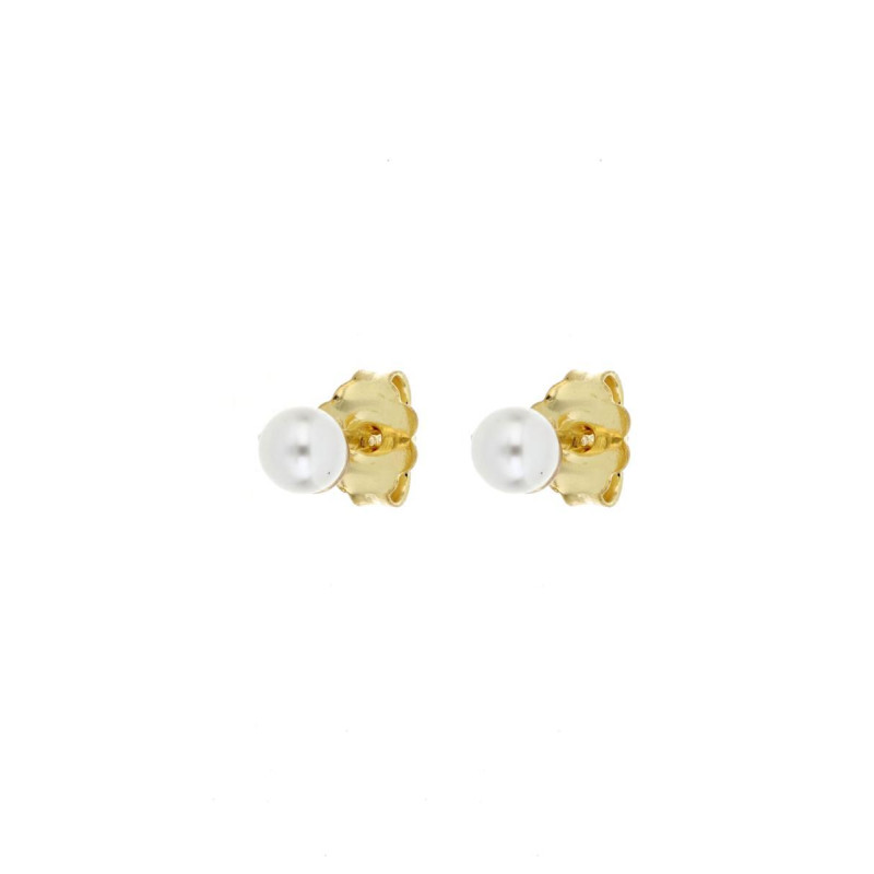 ORECCHINI  PERLA MM 4 ARGENTO 925