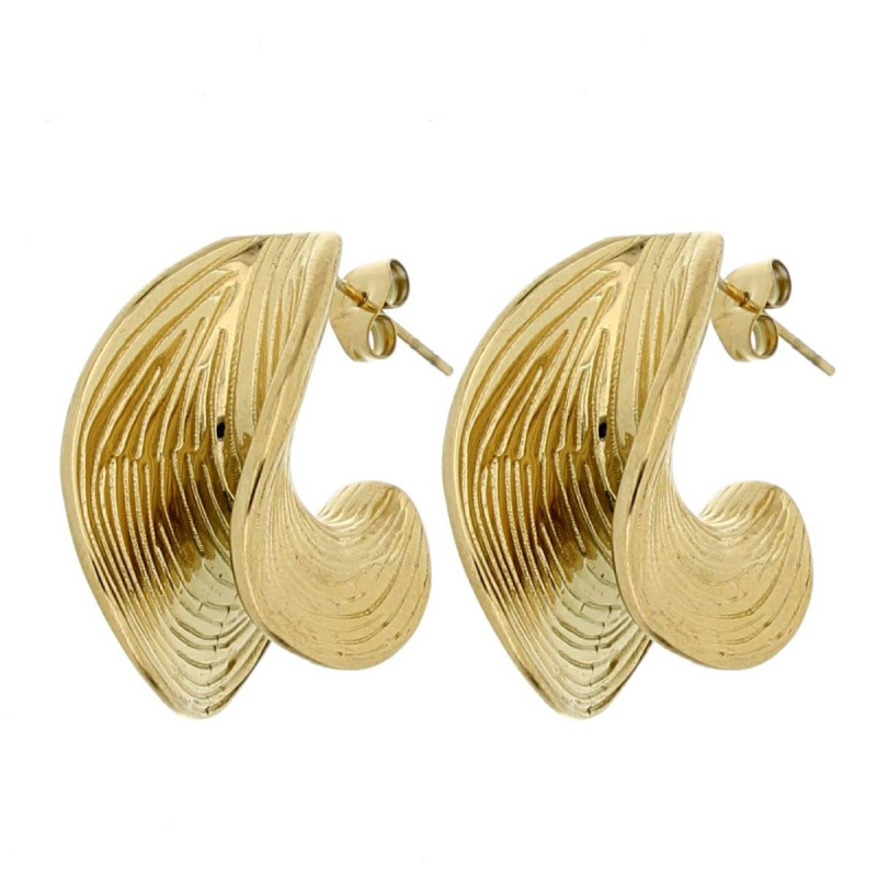 ORECCHINI CIRCE MM 27X22 IN ACCIAIO