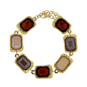 BRACCIALE MARRAKECH IN ACCIAIO CM 17+3
