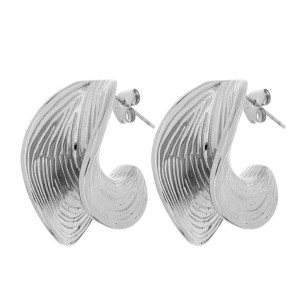 ORECCHINI CIRCE MM 27X22 IN ACCIAIO